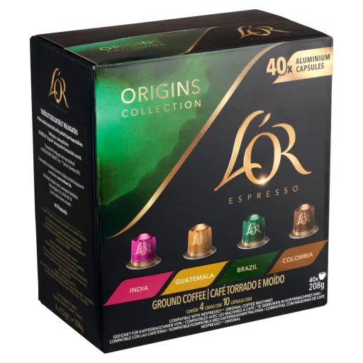 L'OR kávékapszula 40db Origins Variety 208g NCC