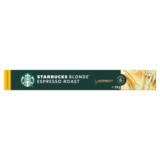Starbucks by Nespresso Blonde Espresso Roast őrölt pörkölt kávé 10 kapszula 53 g