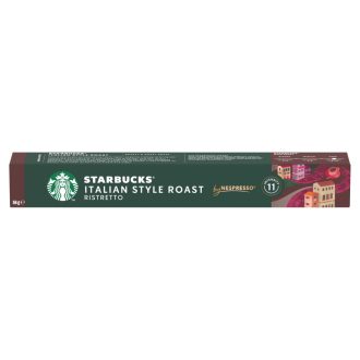   Starbucks by Nespresso Italian Style Roast őrölt pörkölt kávé 10 kapszula 56 g