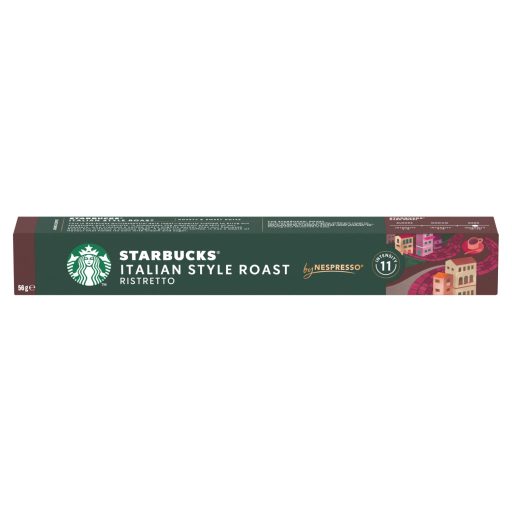 Starbucks by Nespresso Italian Style Roast őrölt pörkölt kávé 10 kapszula 56 g