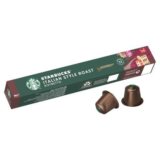Starbucks by Nespresso Italian Style Roast őrölt pörkölt kávé 10 kapszula 56 g