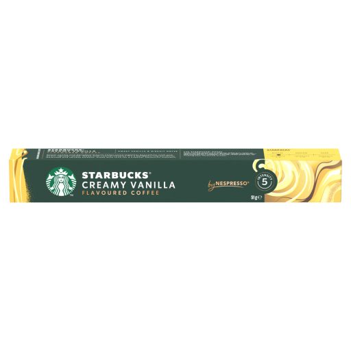 Starbucks by Nespresso Creamy Vanilla vaníliaízű őrölt pörkölt kávé 10 kapszula 51 g