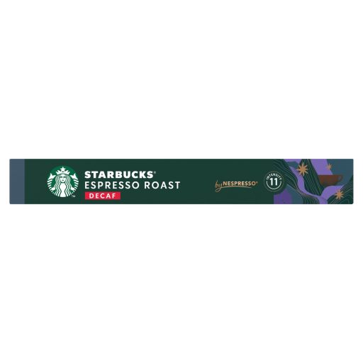 Starbucks by Nespresso Espresso Roast koffeinmentes őrölt pörkölt kávé 10 kapszula 55 g