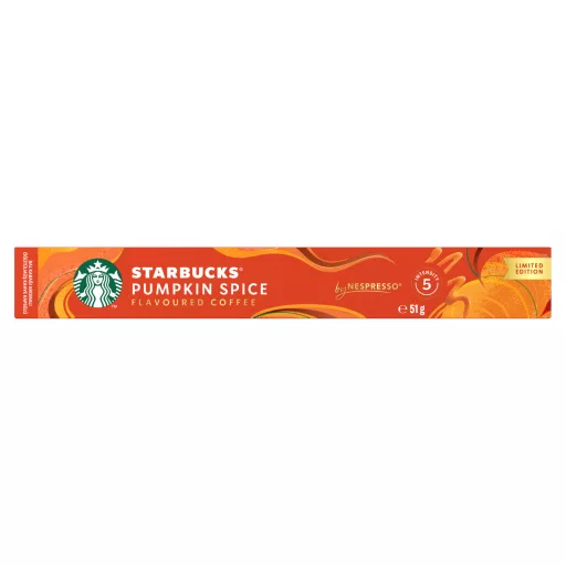 Starbucks by Nespresso Pumpkin Spice aromázott őrölt pörkölt kávé 10 kapszula 51 g
