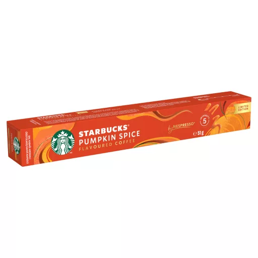 Starbucks by Nespresso Pumpkin Spice aromázott őrölt pörkölt kávé 10 kapszula 51 g