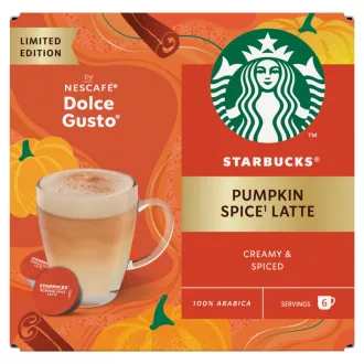   Starbucks by Nescafé Dolce Gusto Pumpkin Spice Latte kávé és tejpor kapszula 12 db/6 csésze 129 g