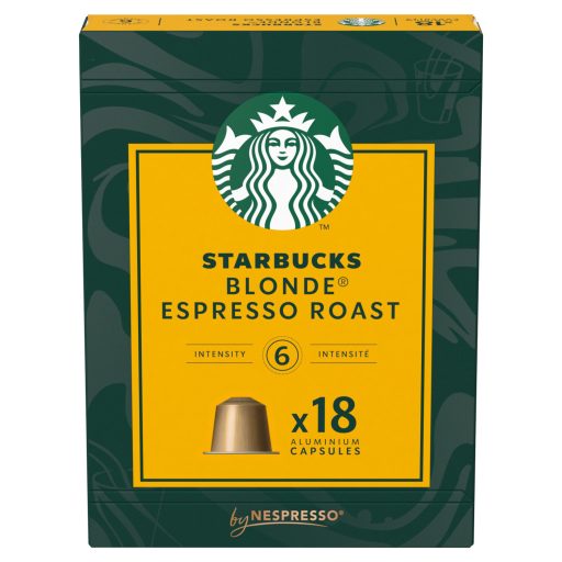 Starbucks by Nespresso Blonde Espresso Roast őrölt pörkölt kávé 18 kapszula 94 g
