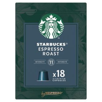   Starbucks by Nespresso Espresso Roast őrölt pörkölt kávé 18 kapszula 101 g