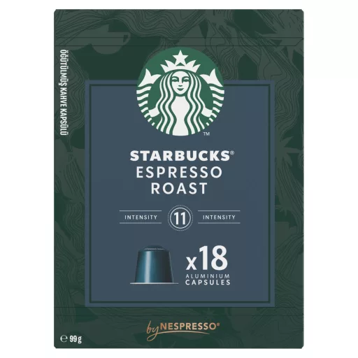 Starbucks kávékapszula 18db Espresso Roast 99g NCC