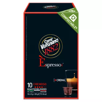   Caffè Vergnano Cremoso pörkölt őrölt kávékeverék 10 x 5 g (50 g)