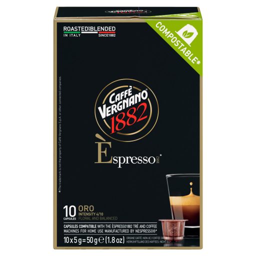 Caffé Vergnano Espresso Oro kávékeverék kapszula 10 x 5 g (50 g)