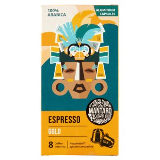   Mantaro Espresso Gold őrölt pörkölt kávé alumínium kapszulában 10 db 52 g