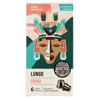   Mantaro Lungo Crema őrölt pörkölt kávé alumínium kapszulában 10 db 52 g