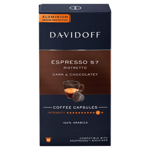 Davidoff Espresso 57 Ristretto Dark & Chocolatey kávékapszula 10 x 5,5 g (55 g)