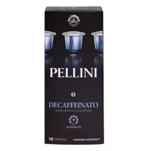 Pellini kávékapszula 10x5,5g Top koffeinmentes NCC alu
