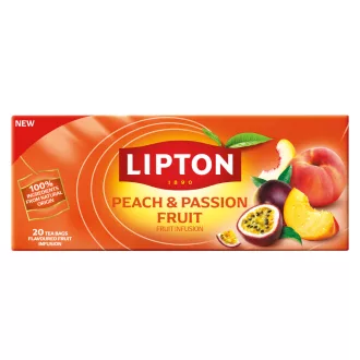 Lipton gyümölcstea 20x2g őszibarack-maracuja