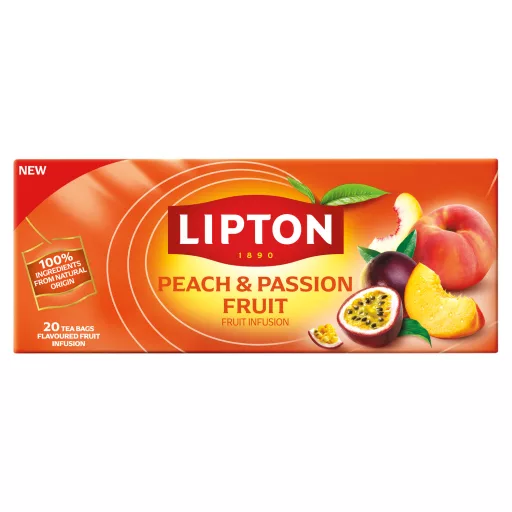 Lipton gyümölcstea 20x2g őszibarack-maracuja