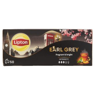 Lipton Earl Grey ízesített fekete tea 50 teafilter 75 g