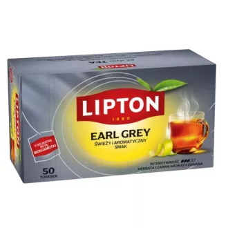 Lipton Earl Grey ízesített fekete tea 50 teafilter 75 g