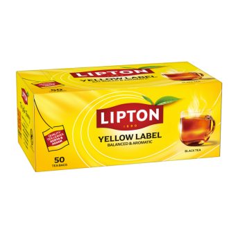 Lipton Yellow Label ízesített fekete tea 50 filter 100 g