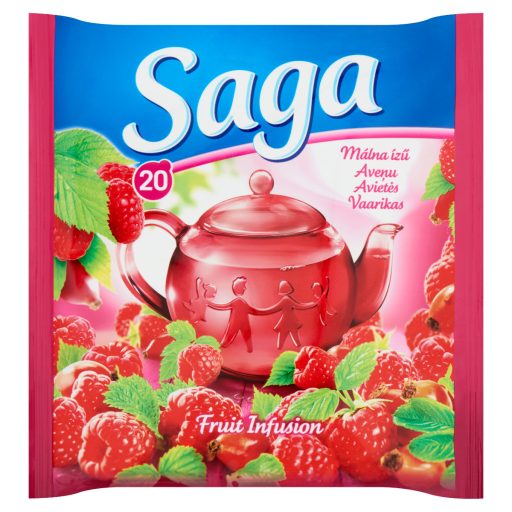 Saga málna ízű gyümölcstea 20 filter