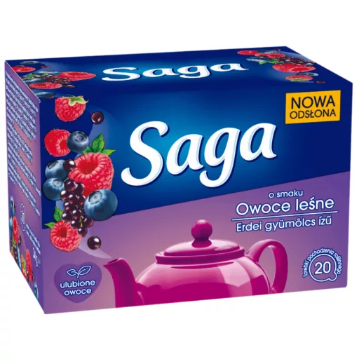 SAGA gyümölcstea 20x1,7g erdei gyümölcs filteres dobozos