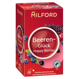   Milford Happy Berries bogyósgyümölcs ízű gyümölcstea 20 filter 50 g