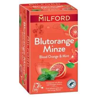 Milford narancsízű mentás gyümölcstea 20 filter 40 g 