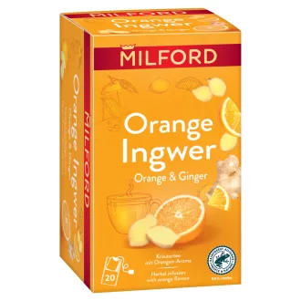 Milford gyógynövénytea 20x1,75g narancs-gyömbér