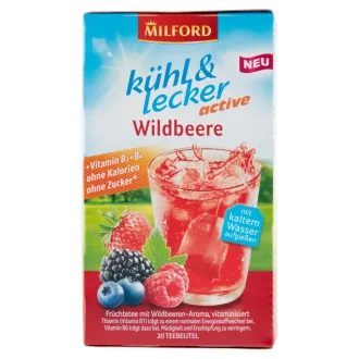   Milford kühl&lecker gyümölcstea 20x2,5g active erdei gyümölcs ízű hidegen készíthető