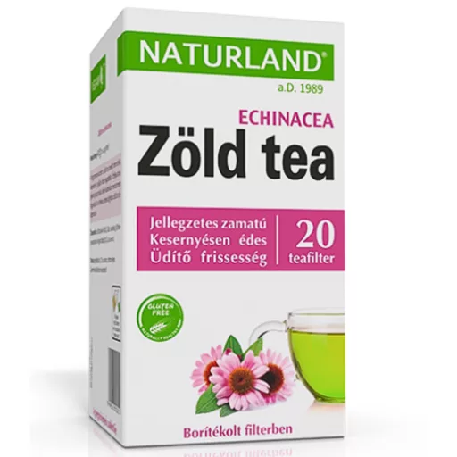 Naturland zöld tea 20x2g echinaceával