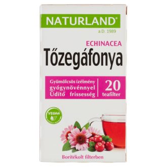   Naturland tőzegáfonya & echinacea gyümölcstea 20 filter 40 g