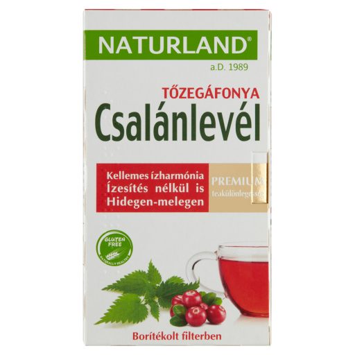 Naturland csalánlevél & tőzegáfonya teakeverék 20 filter 24 g