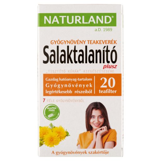 Naturland salaktalanító plusz gyógynövény teakeverék 20 filter 35 g