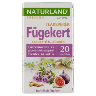   Naturland Premium Fügekert füge ízesítésű teakeverék gyömbérrel és kakukkfűvel 20 filter 30 g