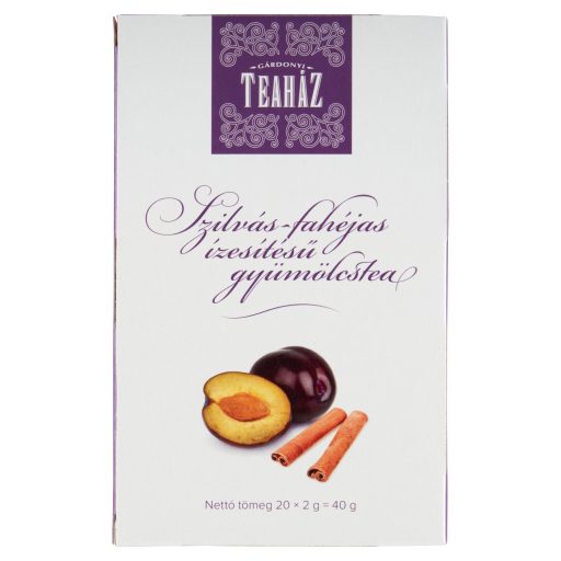 Gárdonyi Teaház tea 20x2g szilvás-fahéjas