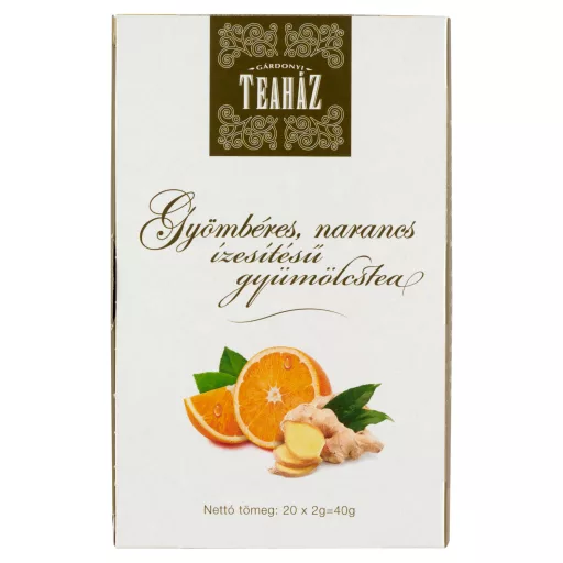Gárdonyi Teaház gyömbéres, narancs ízesítésű gyümölcstea 20 filter 40 g
