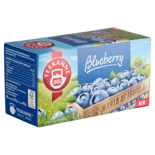 Teekanne World of Fruits áfonya ízesítésű gyümölcstea keverék 20 filter 45 g