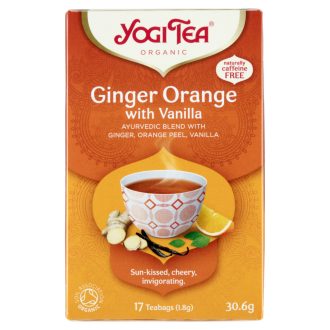   Yogi Tea BIO narancsos gyömbér tea vaníliával 17 filter 30,6 g