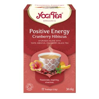   Yogi Tea 17x1,8g pozitív energia tőzegáfonyával és hibiszkusszal bio tea