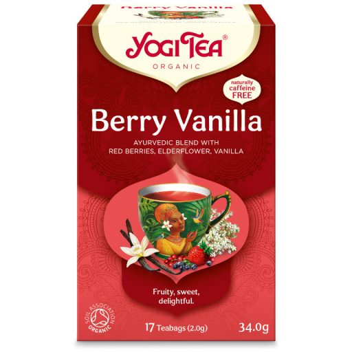 Yogi Tea tea 17x2g bogyós gyümölcs-vanília bio