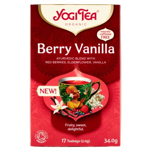 Yogi Tea tea 17x2g bogyós gyümölcs-vanília bio