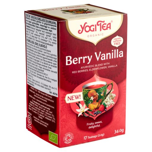 Yogi Tea tea 17x2g bogyós gyümölcs-vanília bio
