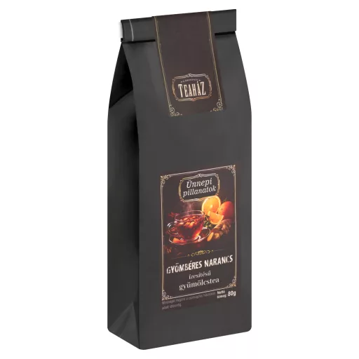 Gárdonyi Teaház Ünnepi Pillanatok gyömbéres narancs ízesítésű gyümölcstea 80 g