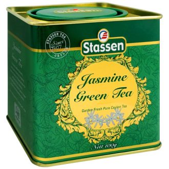 Stassen zöld tea 100g jázmin fémdobozos