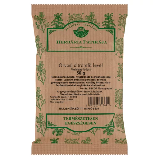 Herbária orvosi citromfű levél 50 g