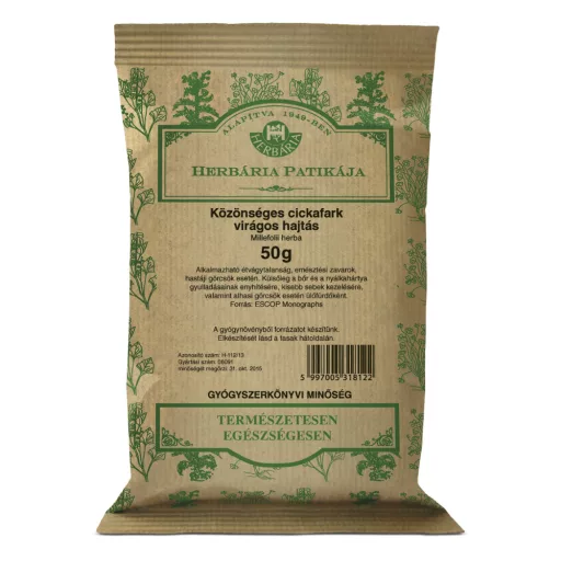 Herbária teakeverék 50g közönséges cickafark virágos hajtás tasakos