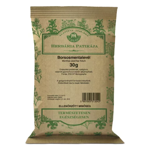Herbária teakeverék 30g borsosmentalevél tasakos