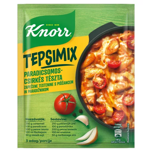 Knorr Tepsimix paradicsomos-csirkés tészta alap 48 g