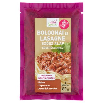   Szafi Reform bolognai és lasagne szósz alap édesítőszerrel 80 g